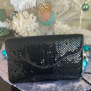 Black sparkly clutch/shoulder evening purse